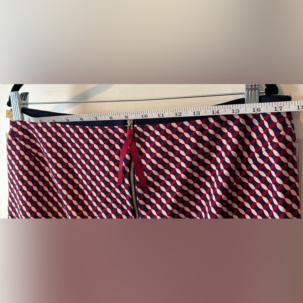 Boden Pink and Blue Patterned Pencil Skirt - Picture 7 of 10